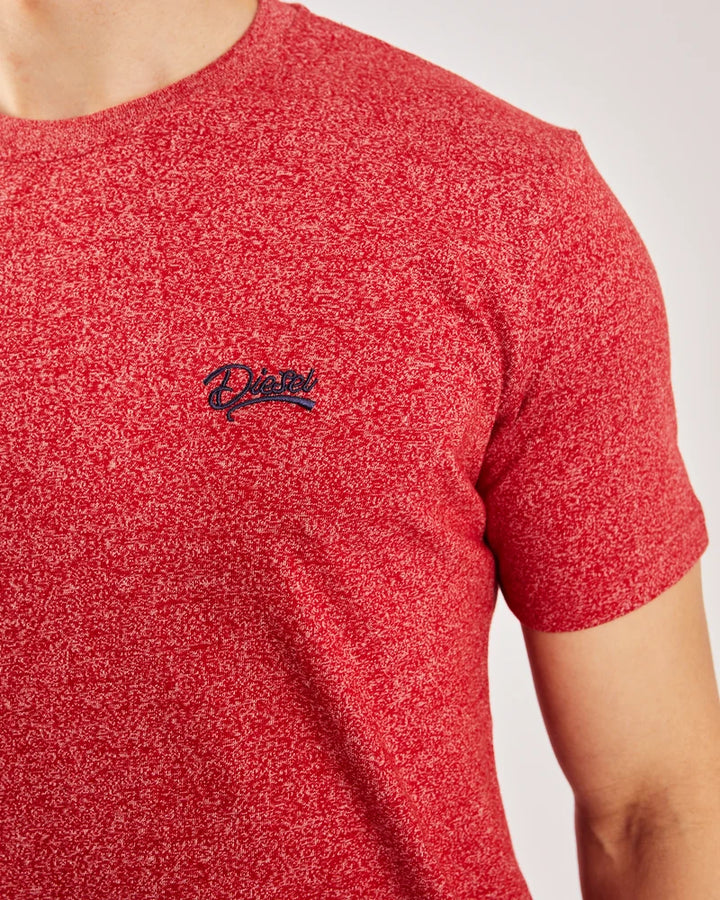 Diesel Basic Sky O Neck Tee Barbados Cherry