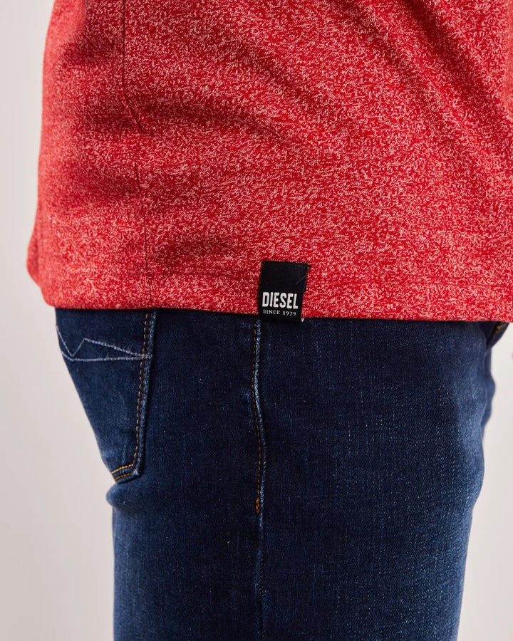 Diesel Basic Sky O Neck Tee Barbados Cherry
