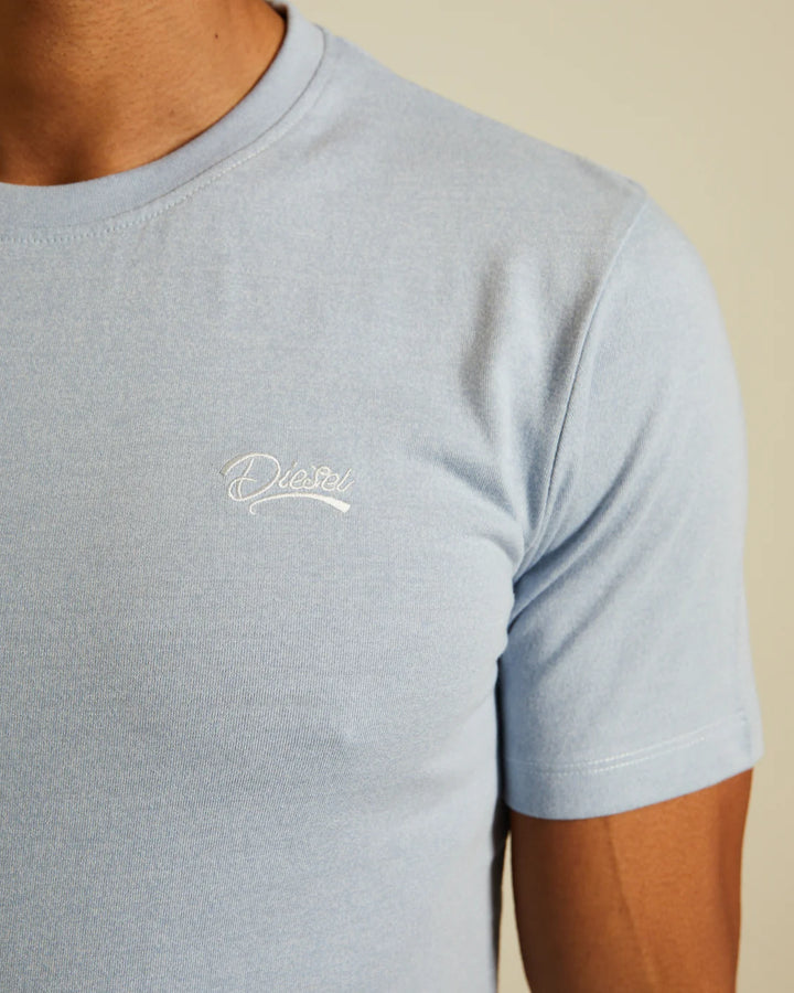 Diesel Sky O Neck Tee Bouy Blue
