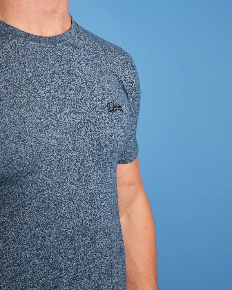 Diesel Basic Sky O Neck Tee Indigo Navy
