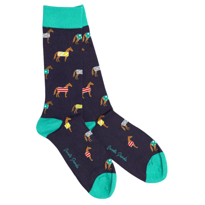 Swole Panda Bamboo Socks Horses 2 Pack
