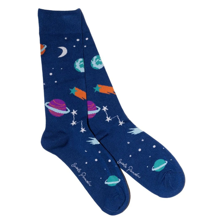 Swole Panda Bamboo Socks Outer Space 2 Pack