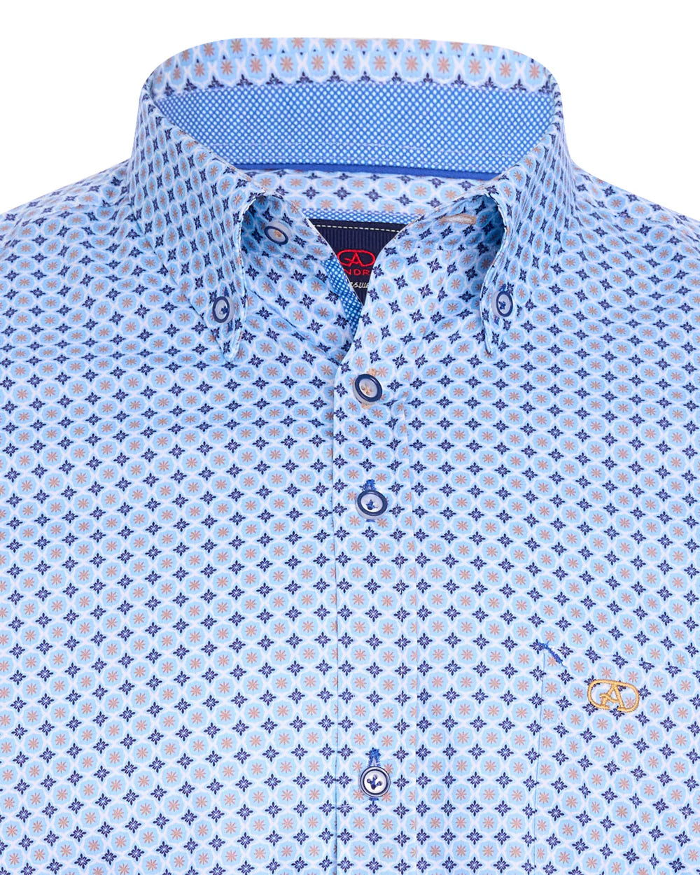 Andre Cong Short Sleeve Shirt Beige