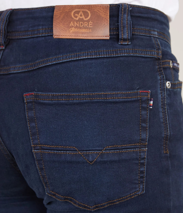 Andre Sanchez Jeans Worn Look Blue-Black