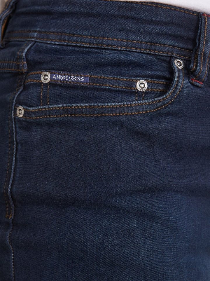 Andre Sanchez Jeans Worn Look Blue-Black