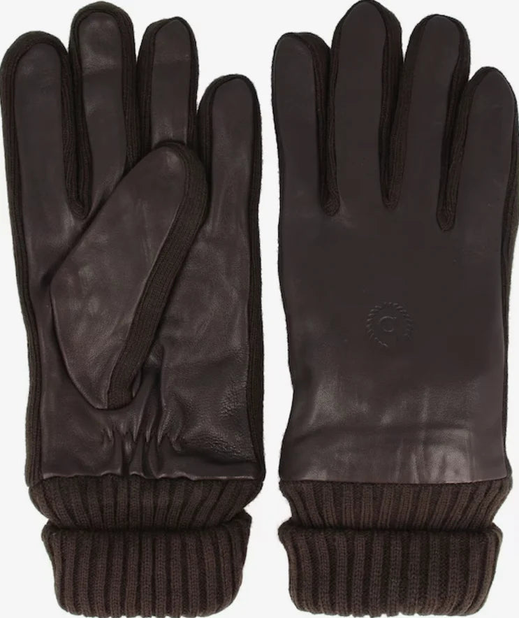 Bugatti Leather Gloves Brown