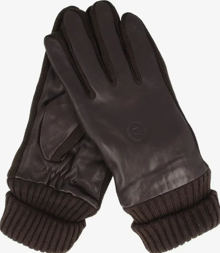 Bugatti Leather Gloves Brown