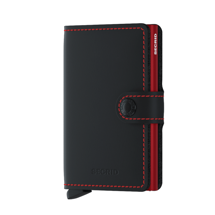 Secrid Black/Red Matte Miniwallet