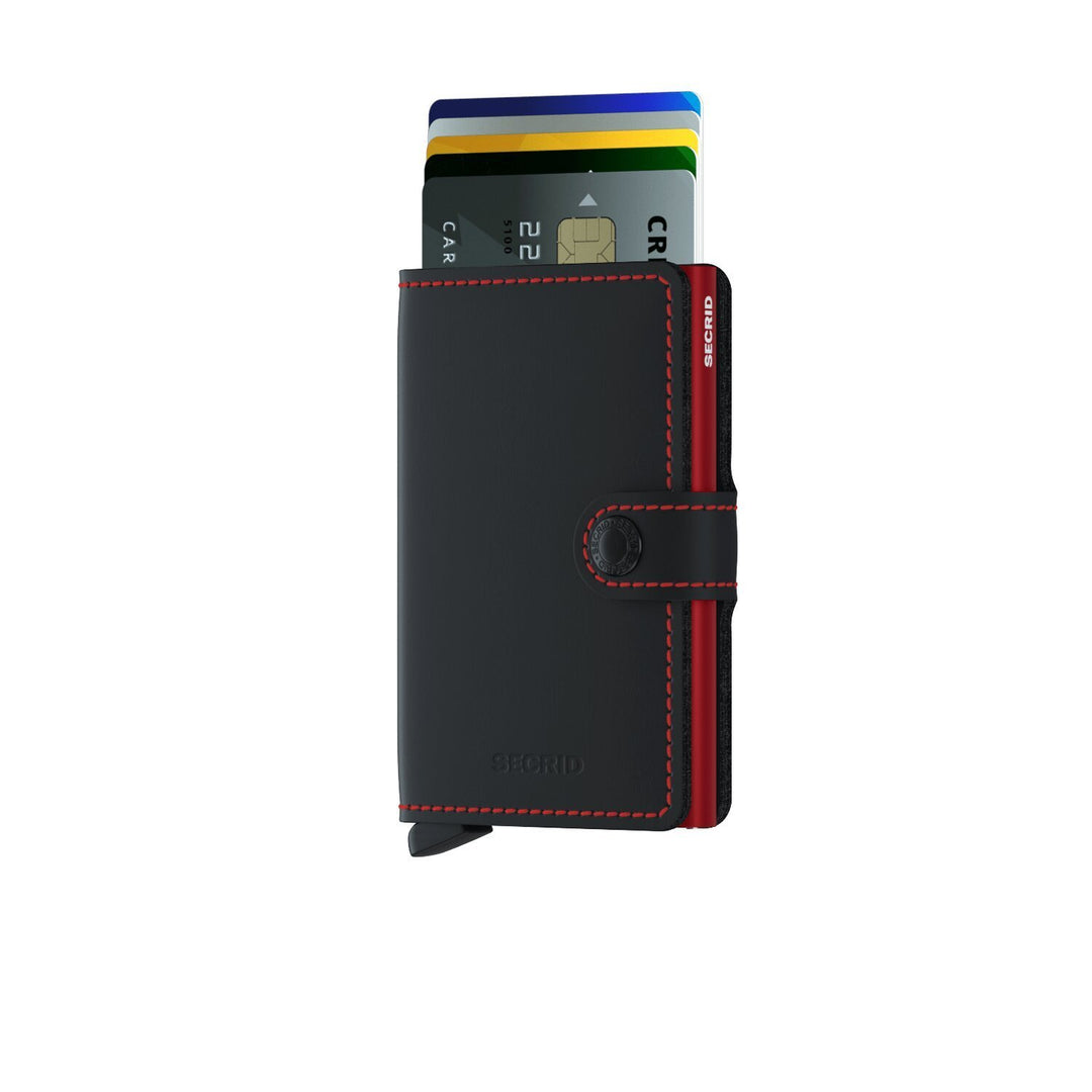 Secrid Black/Red Matte Miniwallet