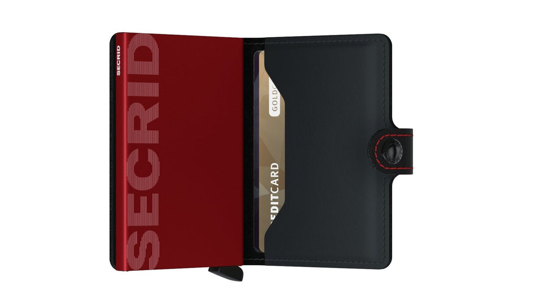 Secrid Black/Red Matte Miniwallet