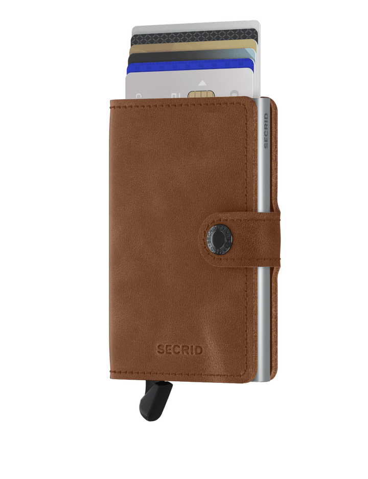 Secrid Miniwallet Vintage Cognac Silver