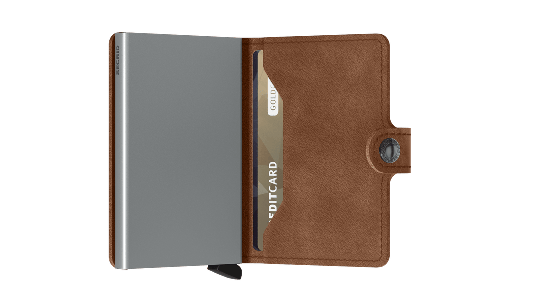 Secrid Miniwallet Vintage Cognac Silver