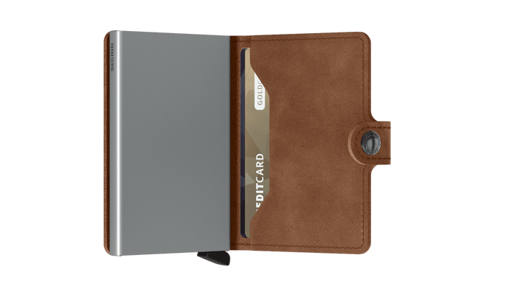 Secrid Miniwallet Vintage Cognac Silver