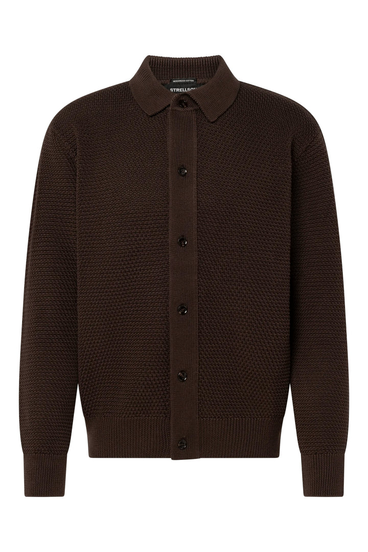 Strellson Adrian Cardigan Dark Brown