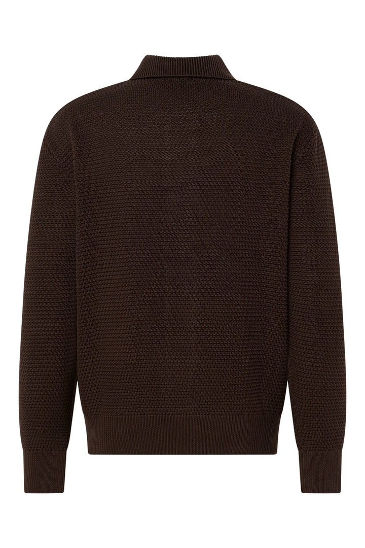 Strellson Adrian Cardigan Dark Brown