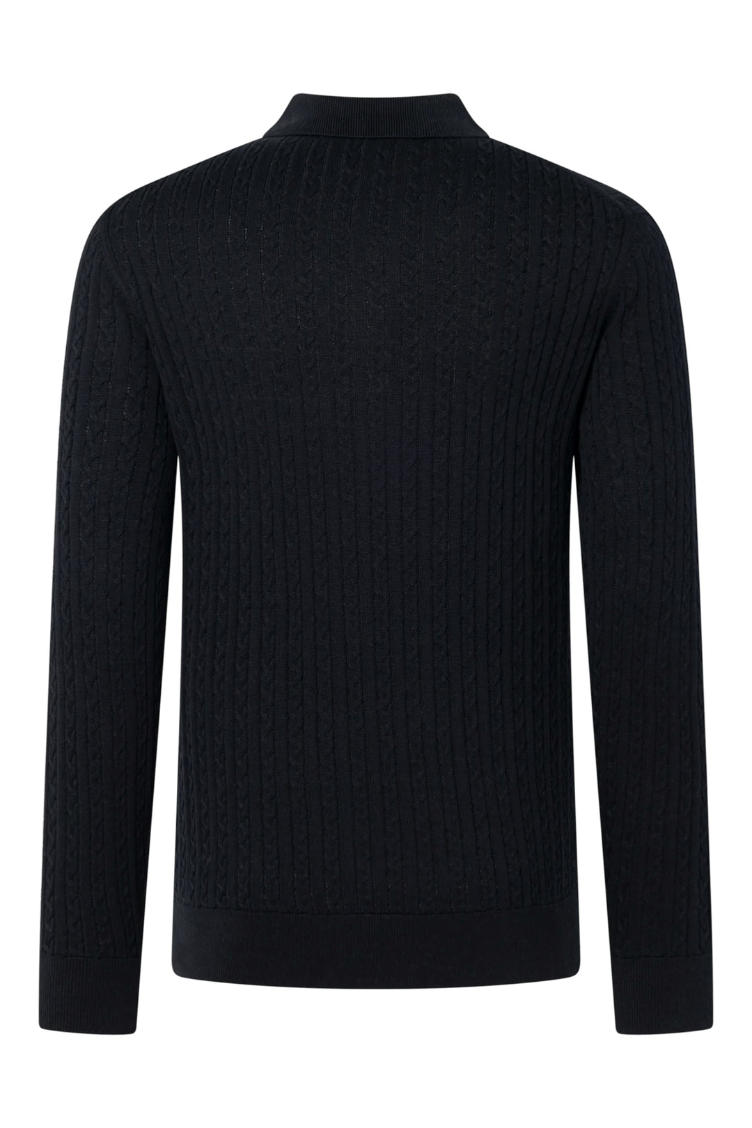 Strellson Kito Long Sleeve Knitted Polo Navy