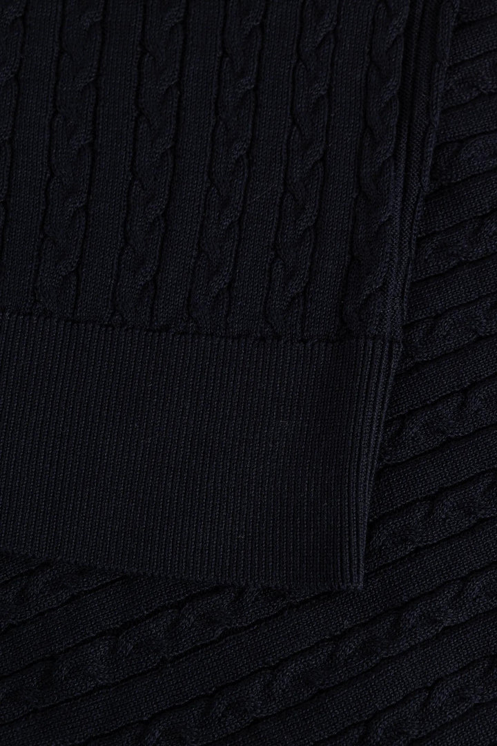 Strellson Kito Long Sleeve Knitted Polo Navy
