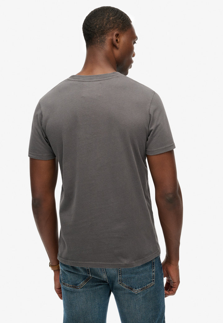 Superdry  Vintage Logo Classic T-Shirt Charcoal