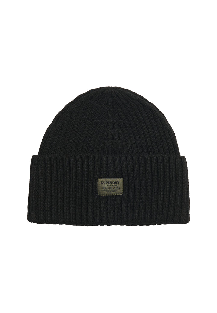 Superdry Knitted Beanie Black