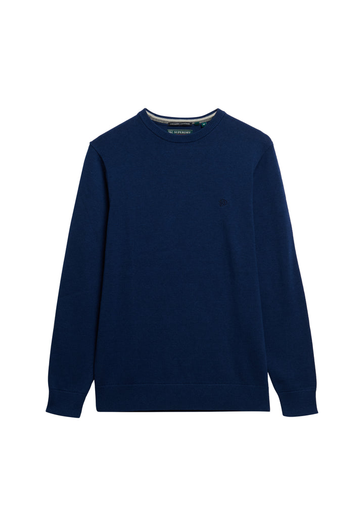 Superdry  Essentials Cotton Jumper Pilot Mid Blue Marl