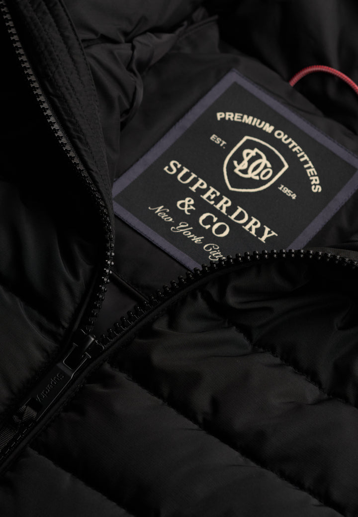Superdry Fuji Midweight Padded Jacket Jet Black