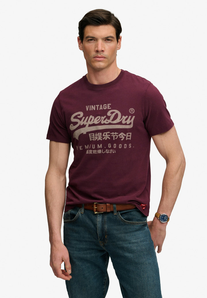 Superdry Vintage Logo Classic T-Shirt  Port Red
