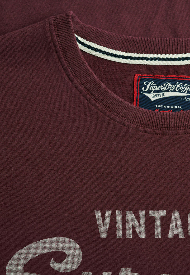 Superdry Vintage Logo Classic T-Shirt  Port Red