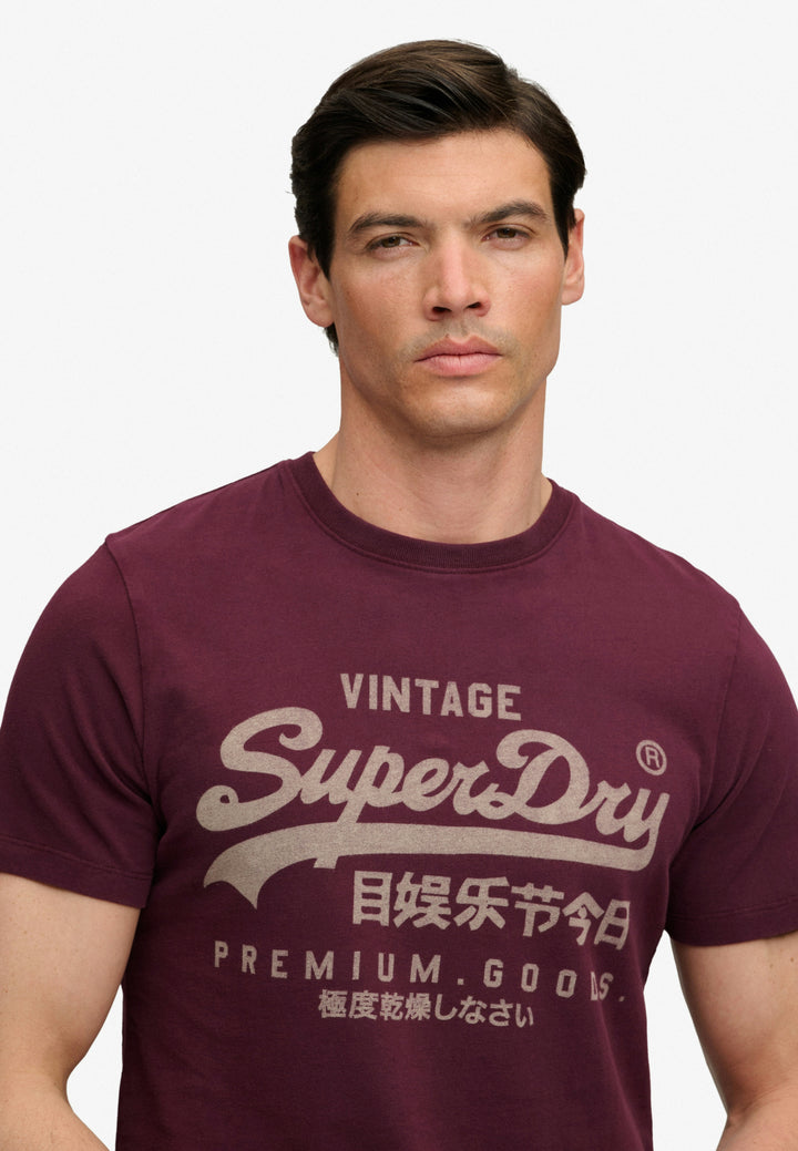 Superdry Vintage Logo Classic T-Shirt  Port Red