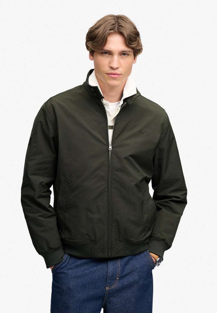 Superdry Campus Padded Harrington Jacket  Olive Green