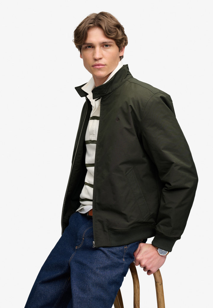 Superdry Campus Padded Harrington Jacket  Olive Green