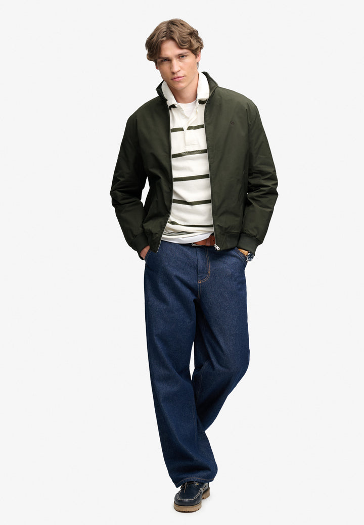 Superdry Campus Padded Harrington Jacket  Olive Green