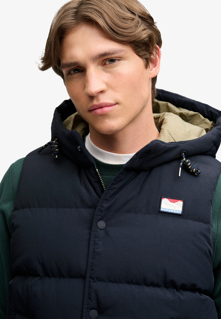 Superdry Hooded Short Everest Gilet Eclipse Navy