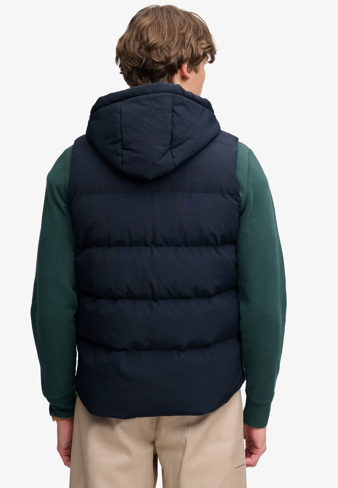Superdry Hooded Short Everest Gilet Eclipse Navy