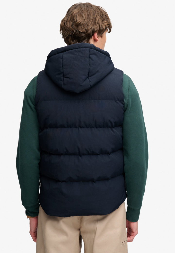 Superdry Hooded Short Everest Gilet Eclipse Navy