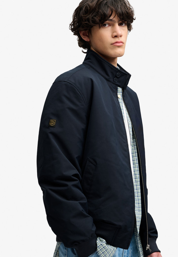 Superdry Campus Padded Harrington Jacket Eclipse Navy