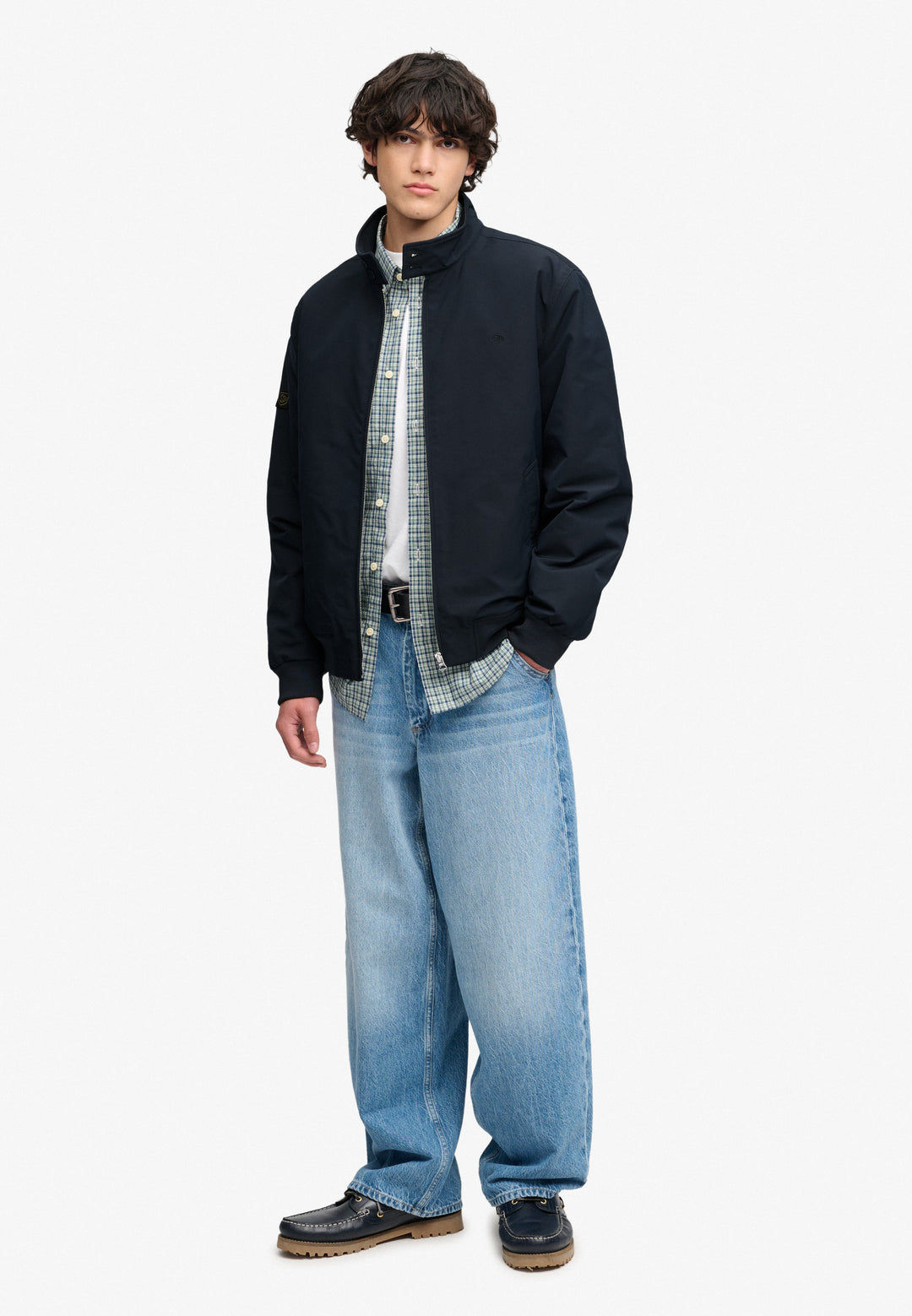 Superdry Campus Padded Harrington Jacket Eclipse Navy