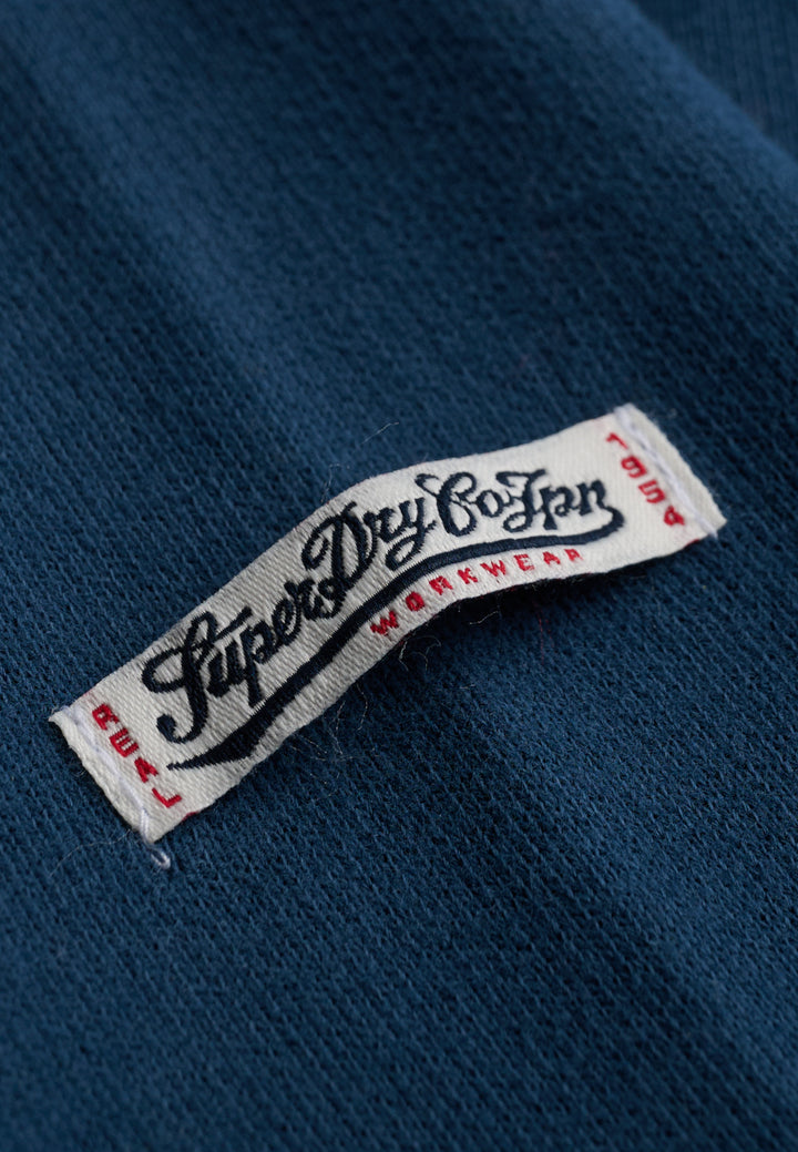Superdry Vintage Script Hoodie Skate Navy