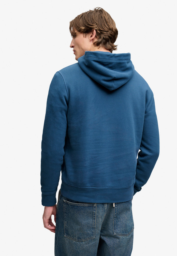 Superdry Vintage Script Hoodie Skate Navy
