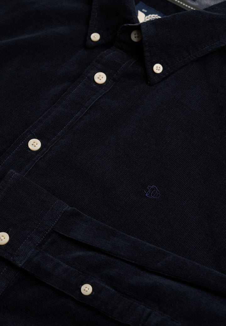 Superdry Classic Needle Cord Shirt Rich Navy