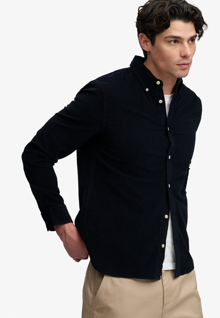 Superdry Classic Needle Cord Shirt Rich Navy