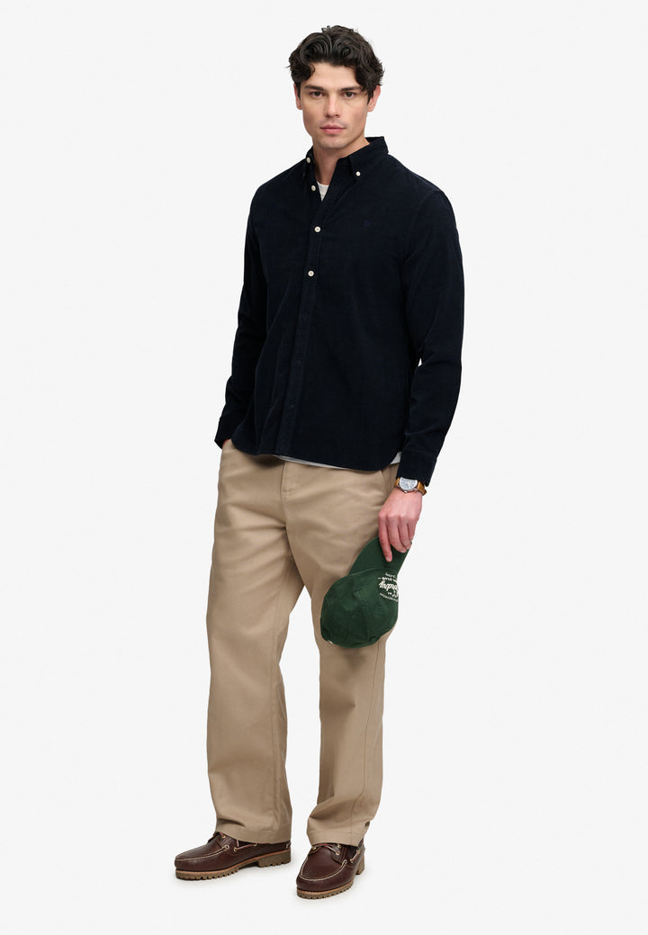 Superdry Classic Needle Cord Shirt Rich Navy