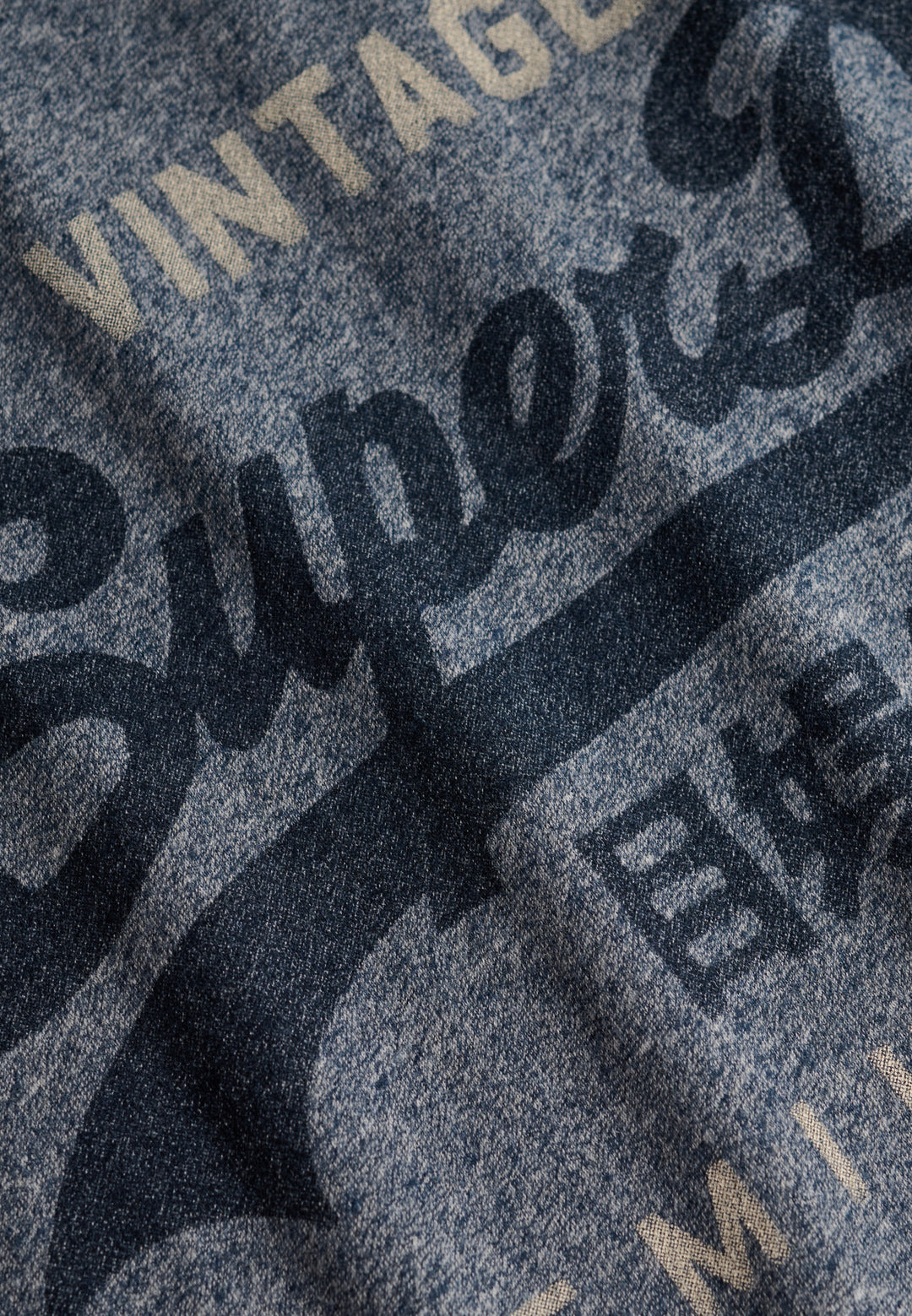 Superdry Vintage Logo Heritage Relaxed T-Shirt Denim Blue Marl