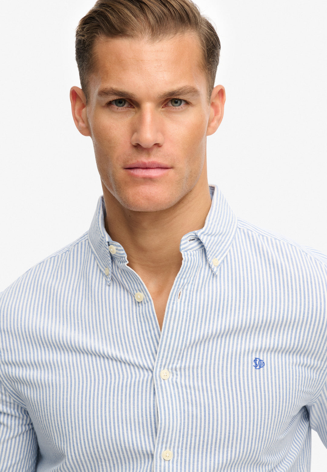 Superdry Preppy Oxford Shirt Azure Blue
