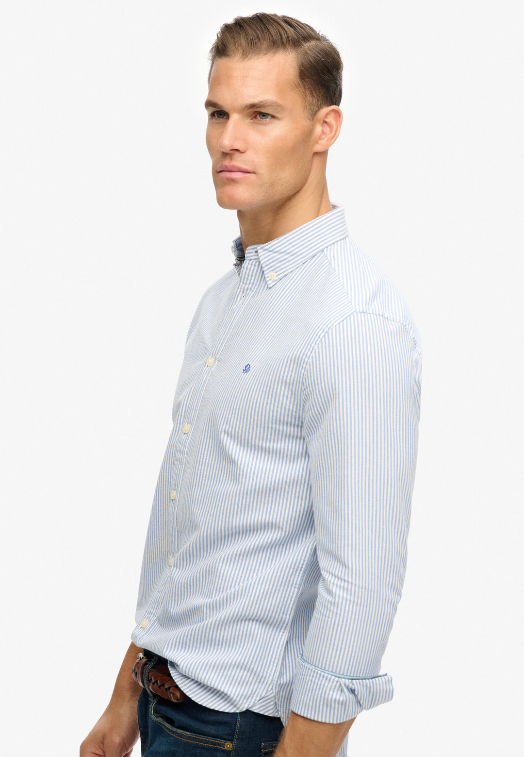 Superdry Preppy Oxford Shirt Azure Blue