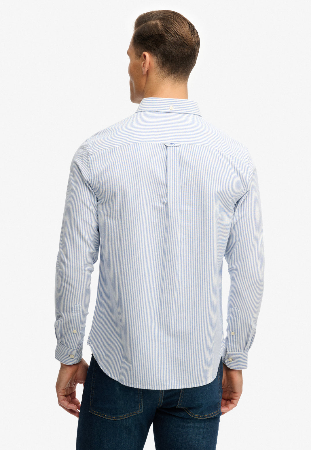 Superdry Preppy Oxford Shirt Azure Blue