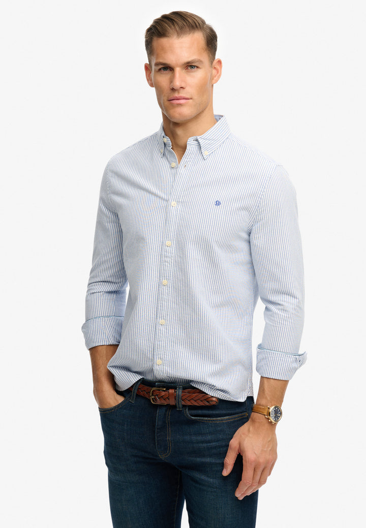 Superdry Preppy Oxford Shirt Azure Blue