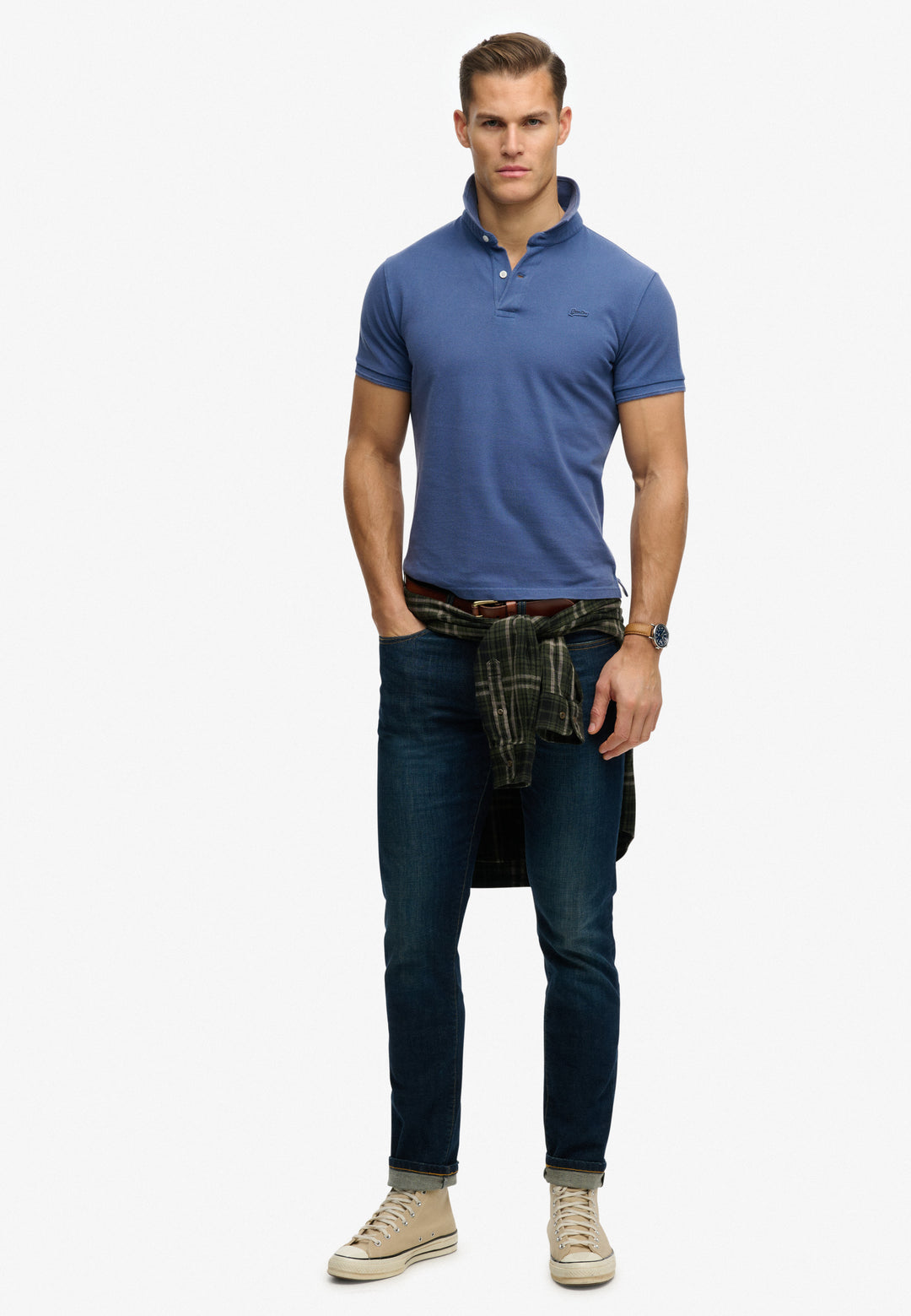 Superdry Classic Pique Polo Bay Blue