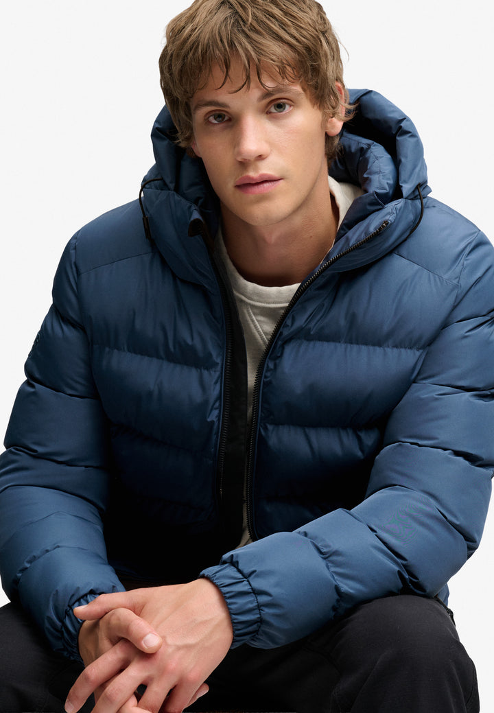 Superdry  Hooded Sports Puffer Jacket  Altitude Blue