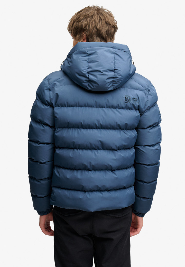 Superdry  Hooded Sports Puffer Jacket  Altitude Blue