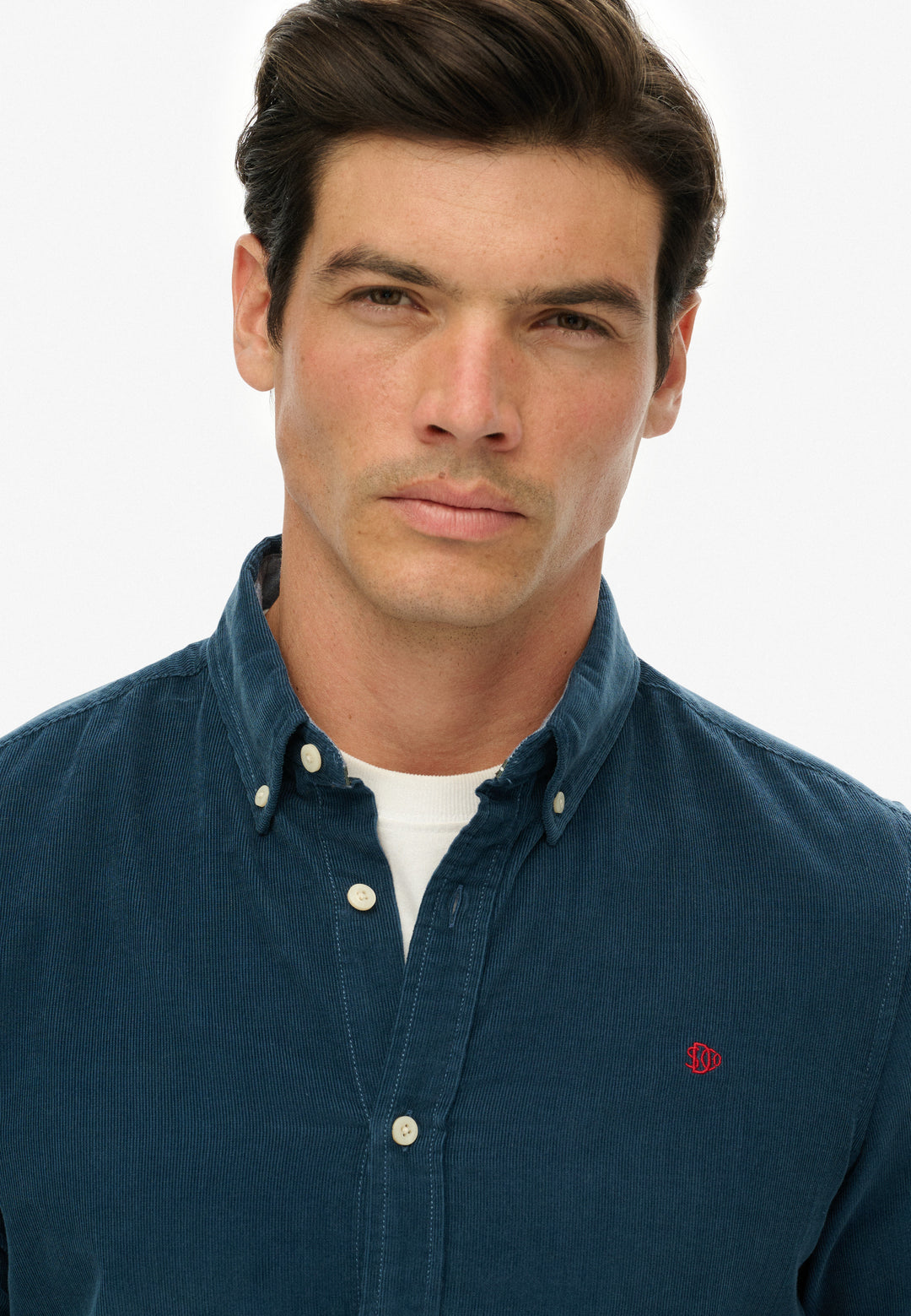 Superdry  Classic Needle Cord Shirt Insignia Blue